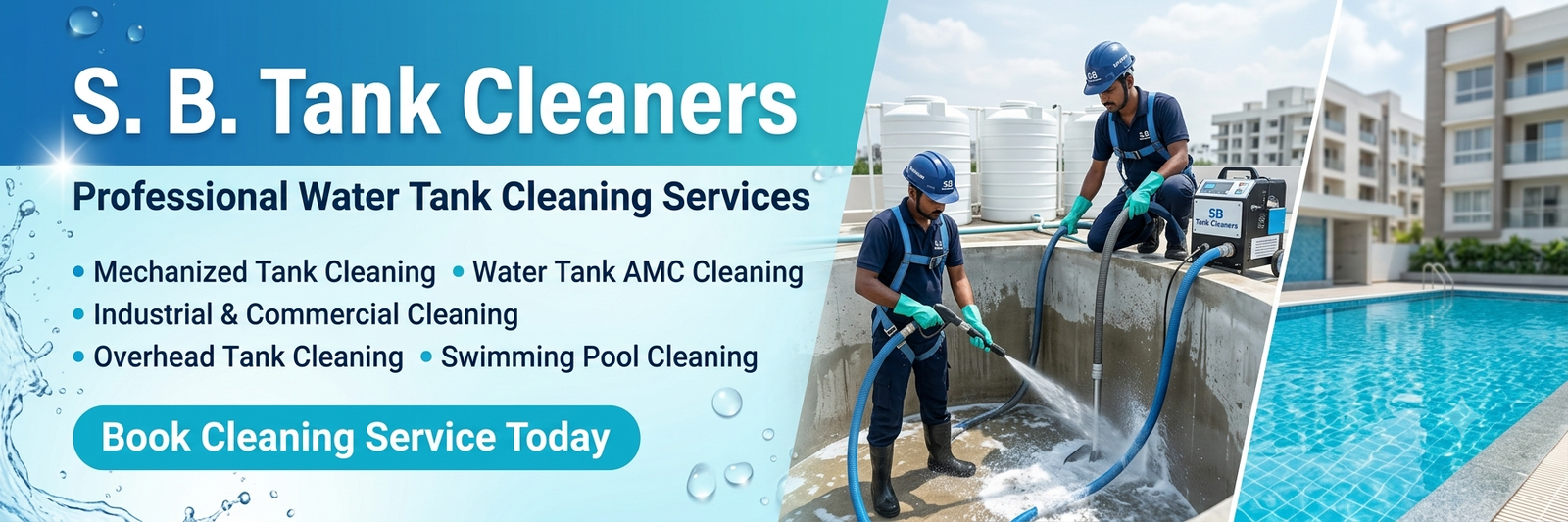 AquaVex Drop water tank cleaning